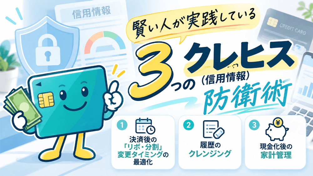 賢い人が実践している3つのクレヒス（信用情報）防衛術